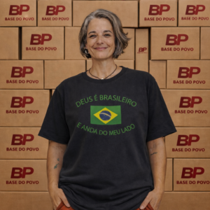 camisas linha minimal black (deus é brasileiro e