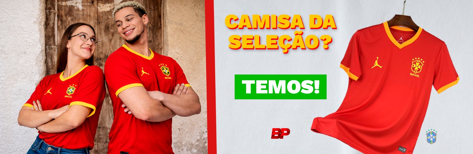 Camisa da seleção vermelha