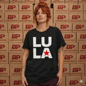 camisa linha black lula com estampa